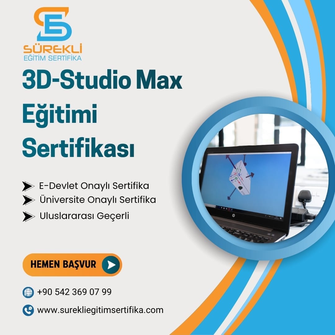 3D Studio Max Eğitimi Sertifikası