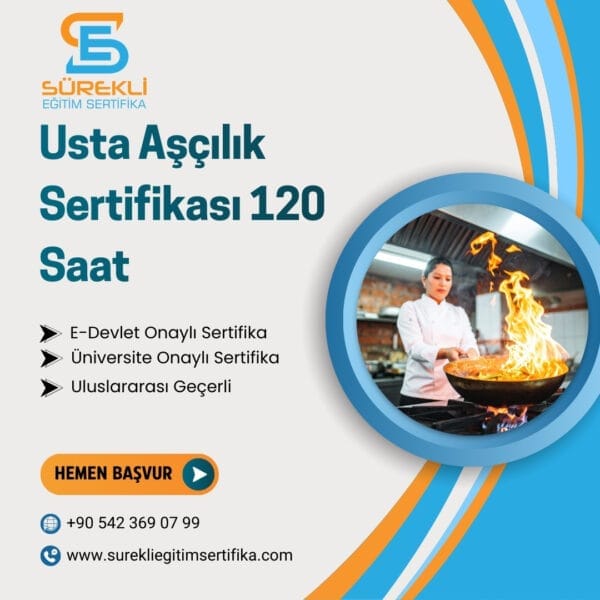 Usta Aşçılık Sertifikası 120 Saat eğitim görseli