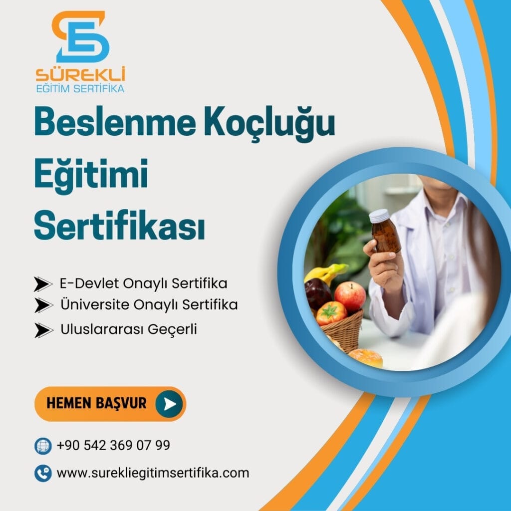 116 Beslenme Koçluğu Eğitimi Sertifikası