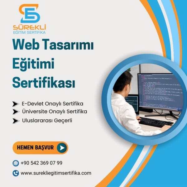 Web Tasarımı Eğitimi Sertifikası eğitim görseli