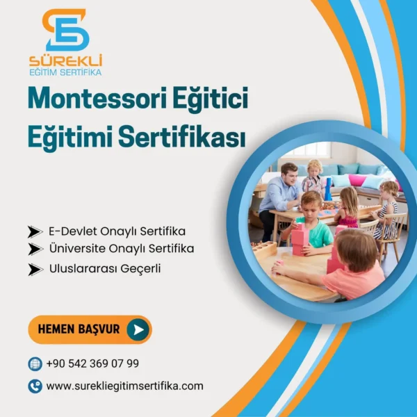 Montessori Eğitici Eğitimi Sertifikası eğitim görseli