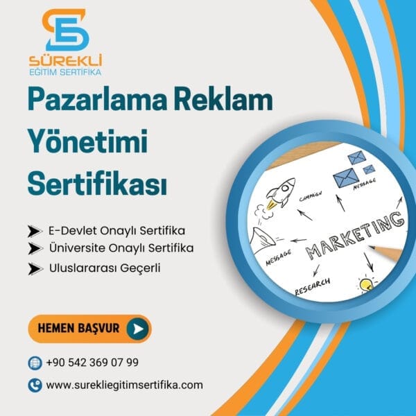 Pazarlama Reklam Yönetimi Sertifikası eğitim görseli