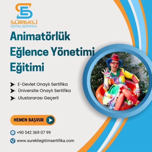 Animatörlük Eğlence Yönetimi Eğitimi eğitim görseli