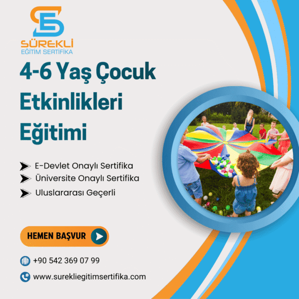 4-6 Yaş Çocuk Etkinlikleri Eğitimi