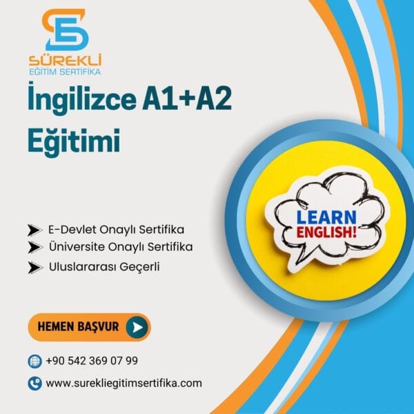 İngilizce A1+A2 Eğitimi eğitim görseli