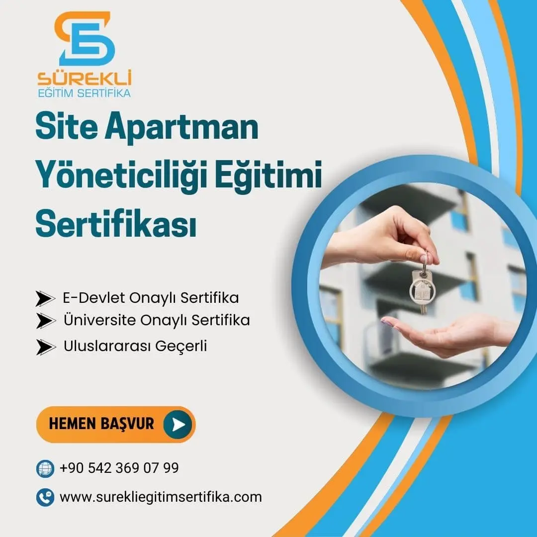 163 min Site Apartman Yöneticiliği Eğitimi Sertifikası
