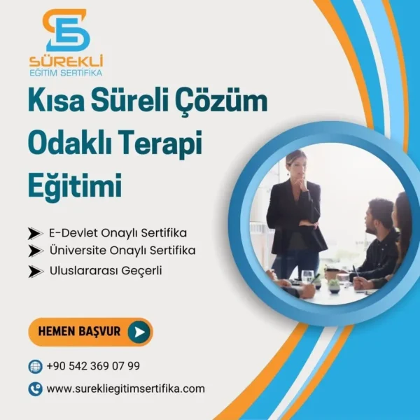 Kısa Süreli Çözüm Odaklı Terapi Eğitimi eğitim görseli
