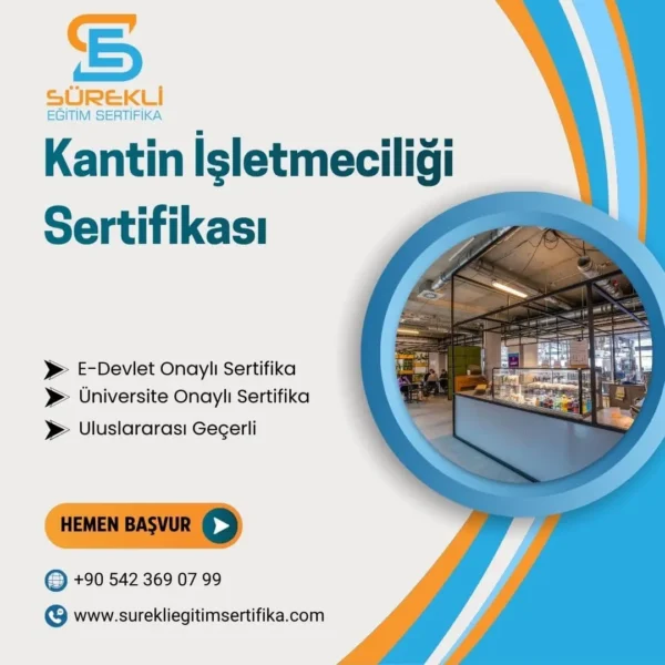 Kantin İşletmeciliği Sertifikası