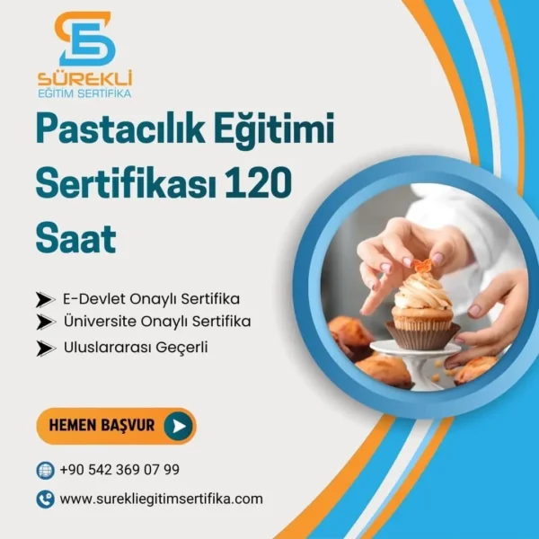 Pastacılık Eğitimi Sertifikası 120 Saat eğitim görseli