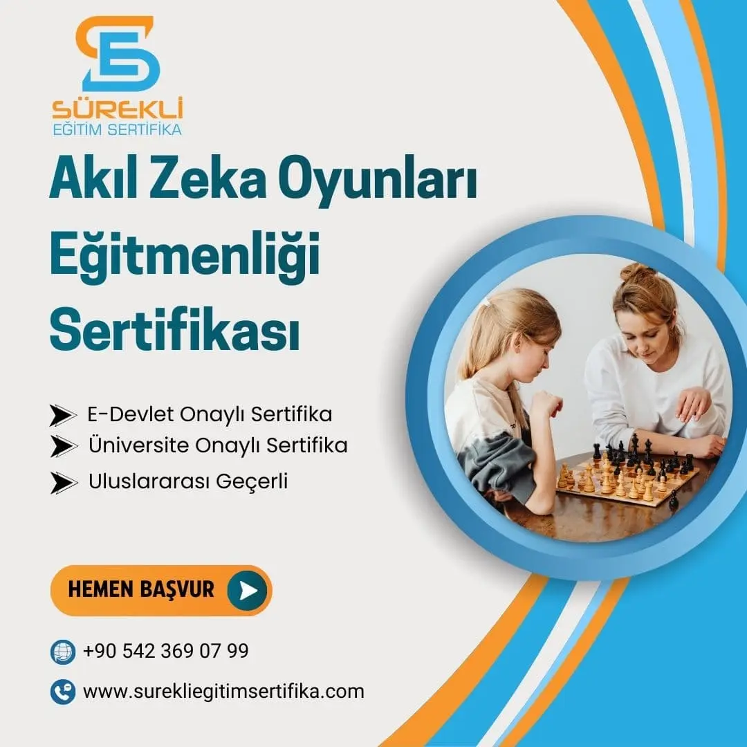 Akıl Zeka Oyunları Eğitmenliği Sertifikası