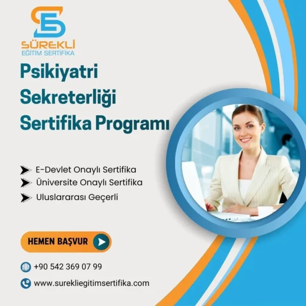 Psikiyatri Sekreterliği Sertifika Programı eğitim görseli