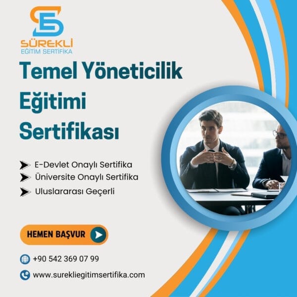 Temel Yöneticilik Eğitimi Sertifikası eğitim görseli