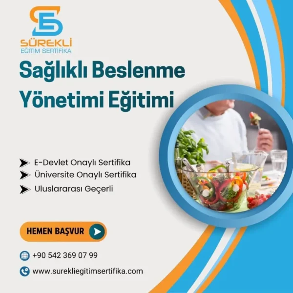 Sağlıklı Beslenme Yönetimi Eğitimi eğitim görseli
