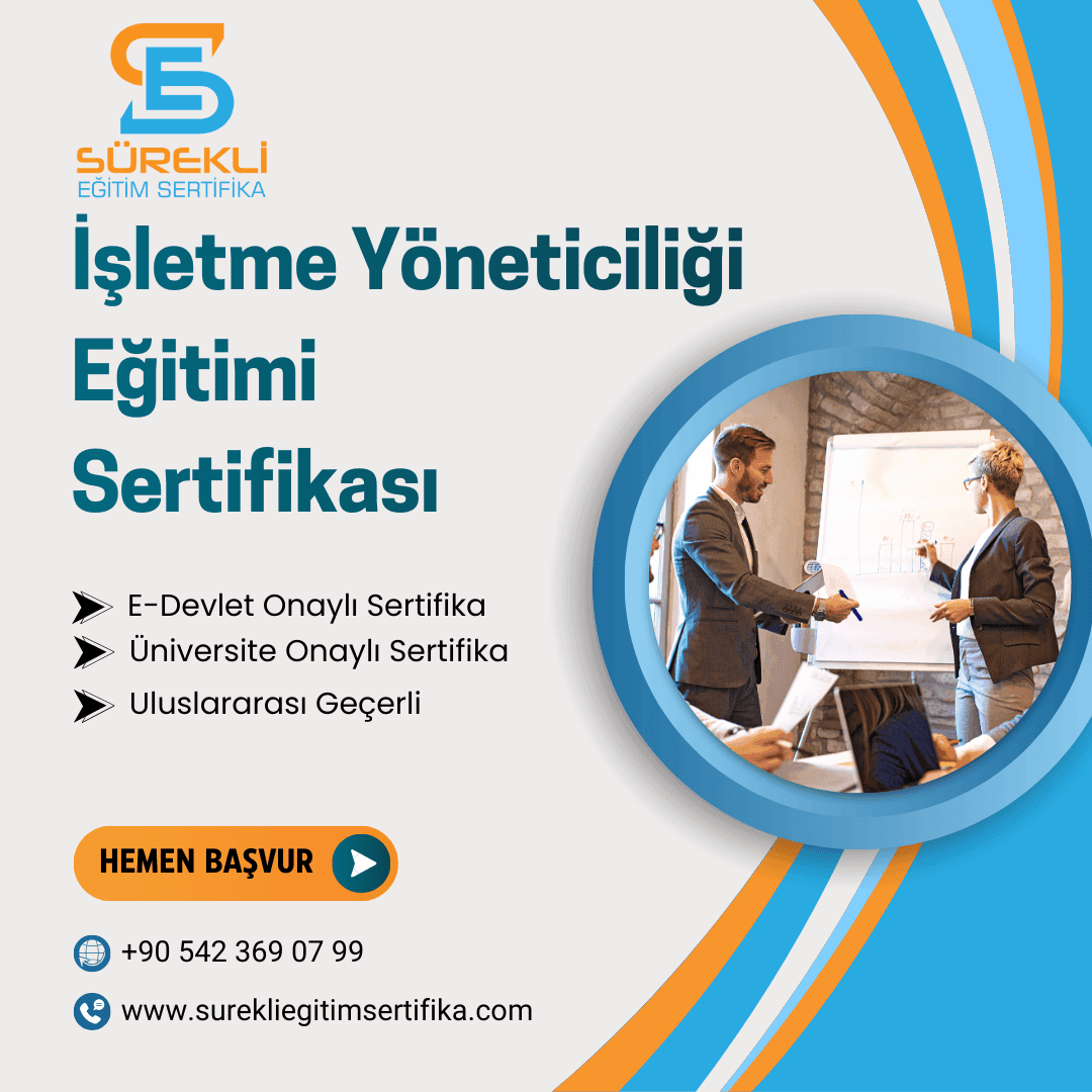 İşletme Yöneticiliği Eğitimi Sertifikası