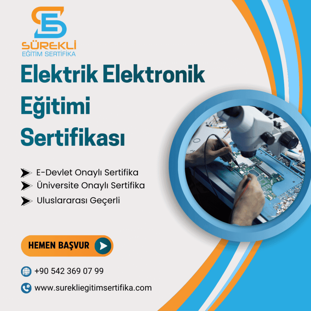 9 Elektrik Elektronik Eğitimi Sertifikası