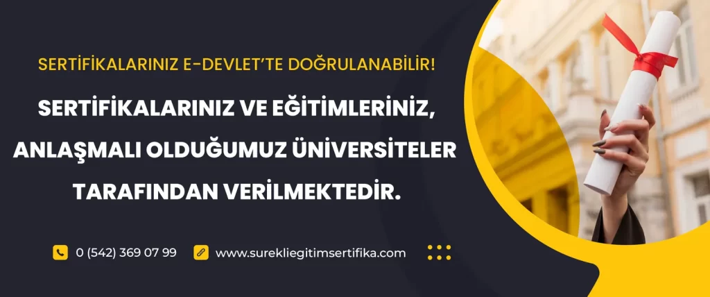 Sürekli Eğitim Sertifika - Online Eğitim - Online Sertifika