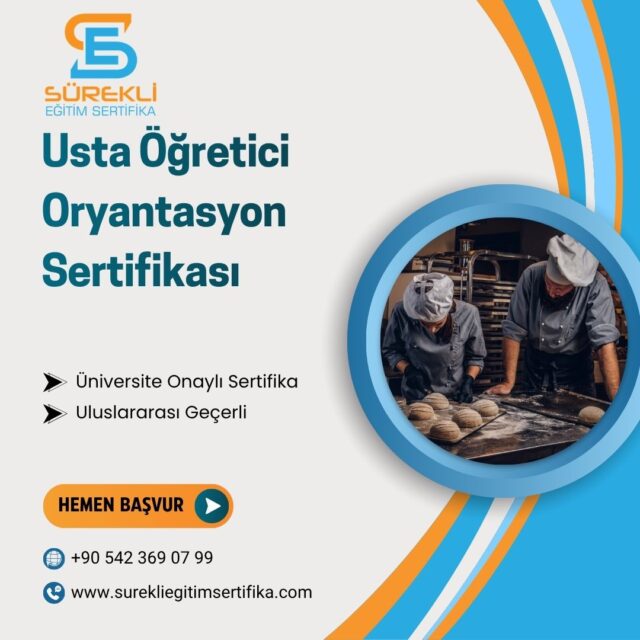 Usta Öğretici Oryantasyon Sertifikası