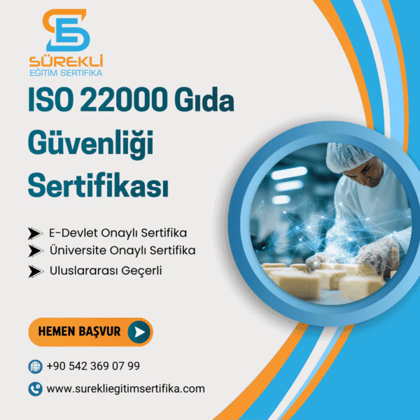 ISO 22000 Gıda Güvenliği Sertifikası eğitim görseli