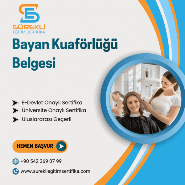 Bayan Kuaförlüğü Belgesi eğitim görseli