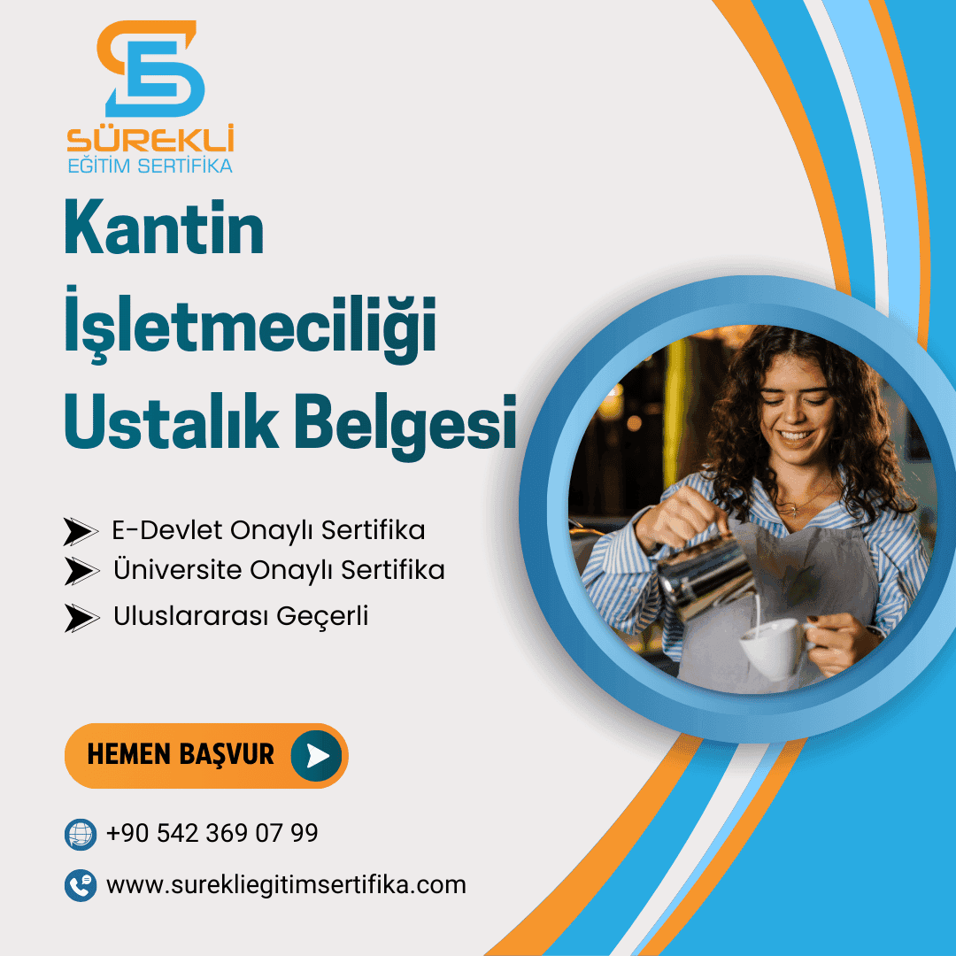 Kantin İşletmeciliği Ustalık Belgesi