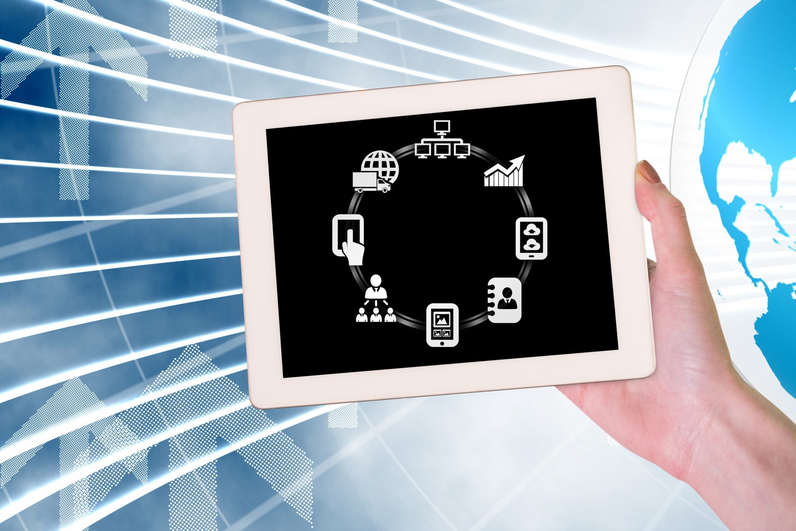 tablet with applications scaled Bilgisayar İşletmenliği Sertifikası Nasıl Alınır?