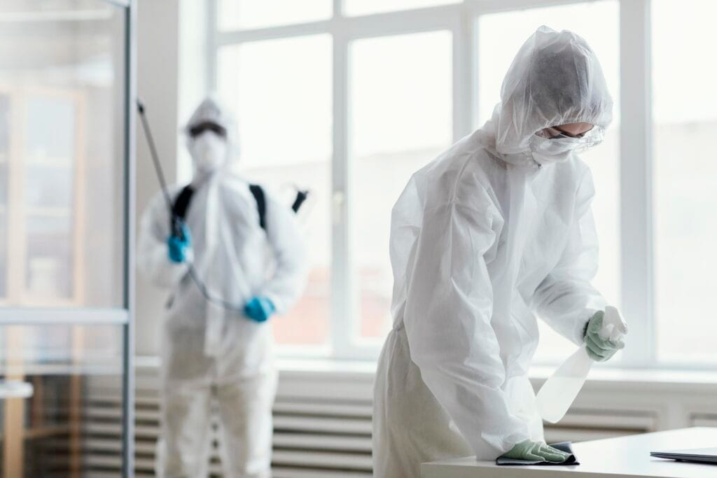 people protective equipment disinfecting Hijyen ve Sanitasyon Belgesi Nasıl Alınır