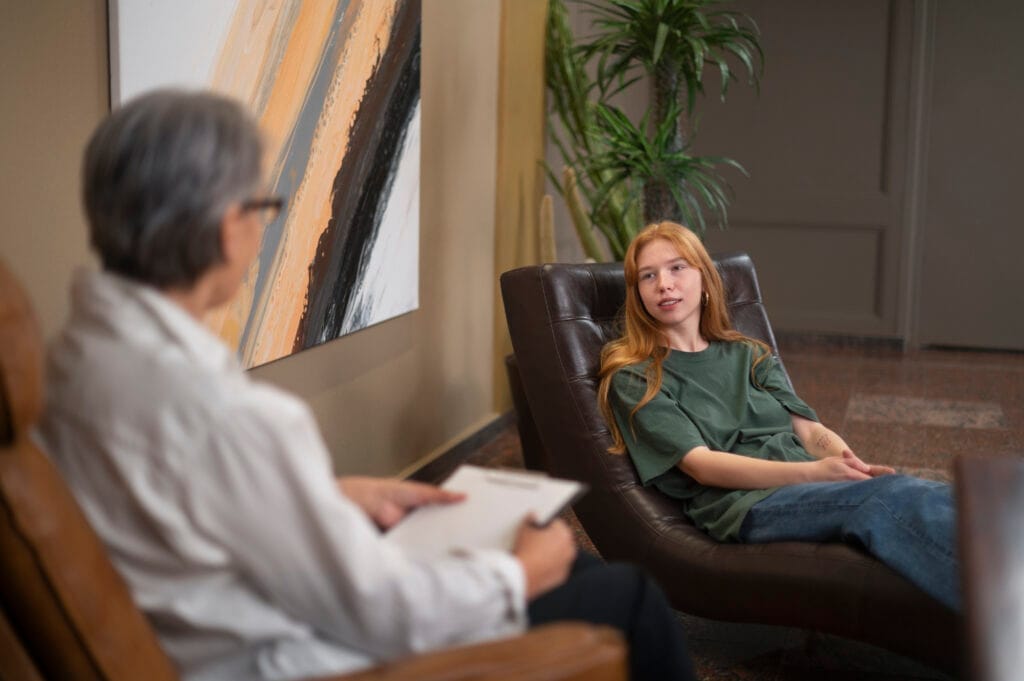 authentic scene young person undergoing psychological therapy Duygu Odaklı Terapi Eğitimi Nereden Alınır?