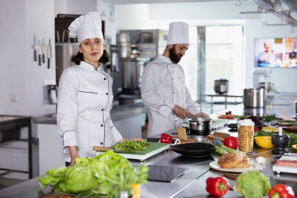 culinary professional creates gourmet meals with kitchen tools fresh produce Aşçılık Belgesi Nasıl Alınır?