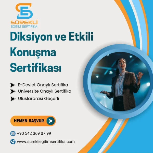 Diksiyon ve Etkili Konuşma Sertifikası