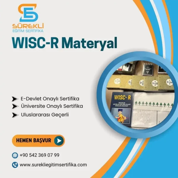 WISC-R Materyal eğitim görseli