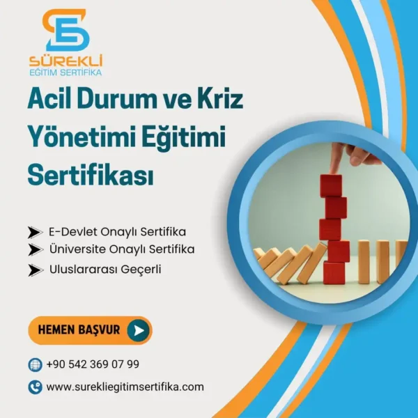 Acil Durum ve Kriz Yönetimi Eğitimi Sertifikası eğitim görseli