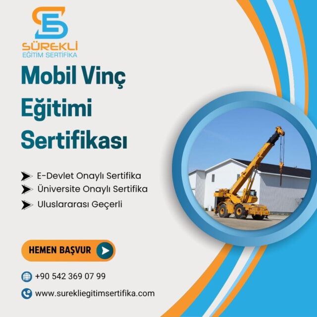 Mobil Vinç Operatörü Belgesi
